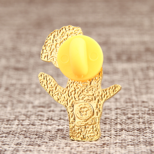 Touching flower lapel pins