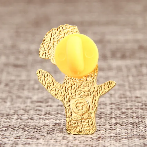 Touching flower lapel pins