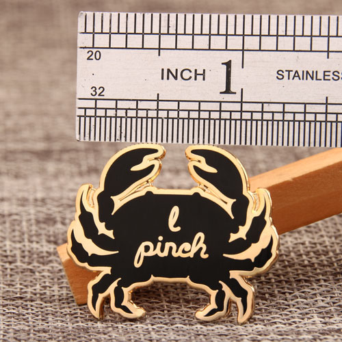 Crab custom lapel pins