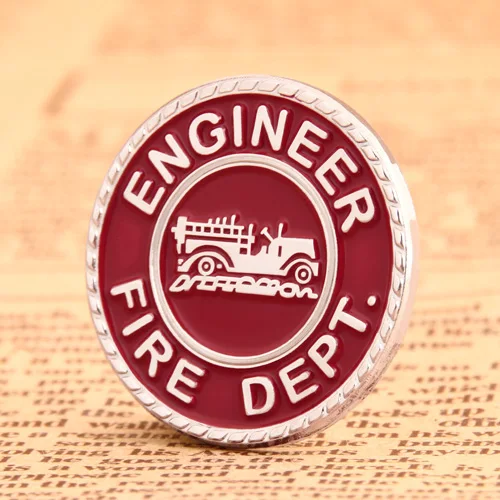 Engineer Fire Dept. Custom Pins Engineer Fire Dept. Custom Pins