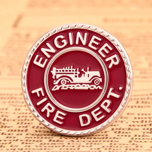 Engineer Fire Dept. Custom Pins Engineer Fire Dept. Custom Pins