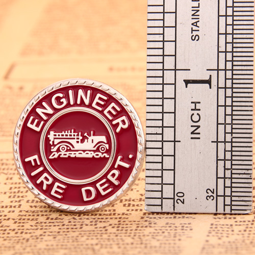 Engineer Fire Dept. Custom Pins