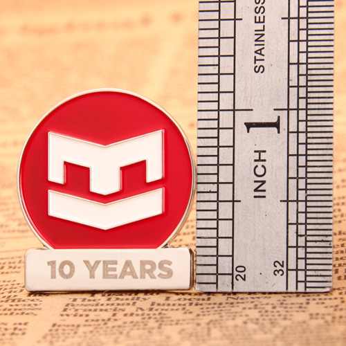 10th anniversary custom lapel pins