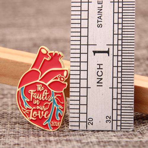Heart shape lapel pins