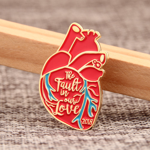 Heart shape lapel pins