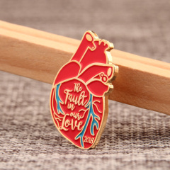 Heart shape lapel pins