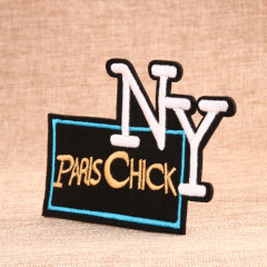 Paris Chick Embroidered Patches