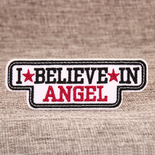 I Believe In Angel Embroidered Patches