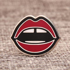 Lip custom enamel pins