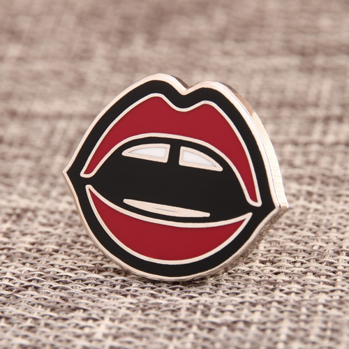 Lip custom enamel pins