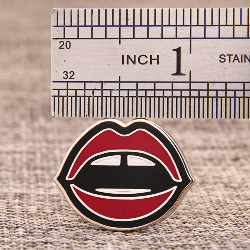 Lip custom enamel pins