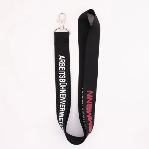 Polyester lanyards for Arbeitsbühnen-Vermietung Polyester lanyards for Arbeitsbühnen-Vermietung