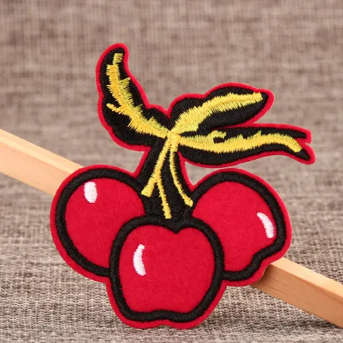 Red Cherry Custom Made Patches 