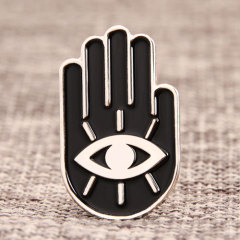 Hand with Eye Custom Pins 