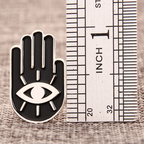 Hand with Eye Custom Pins 