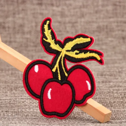 Red Cherry Custom Made Patches 