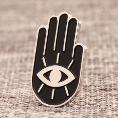 Hand with Eye Custom Pins 