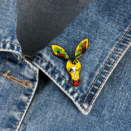  Drama Donkey Enamel Lapel Pin