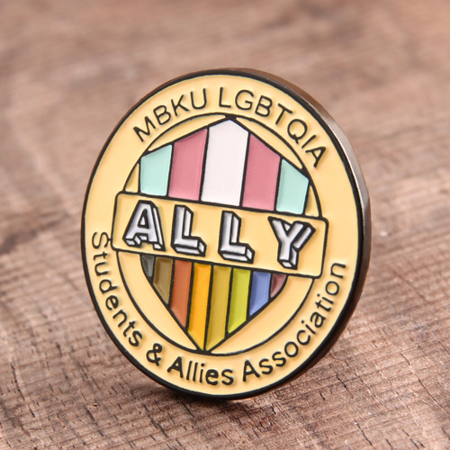 Ally custom enamel pins
