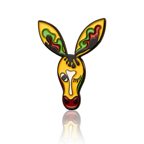 Drama Donkey Enamel Lapel Pin Drama Donkey Enamel Lapel Pin