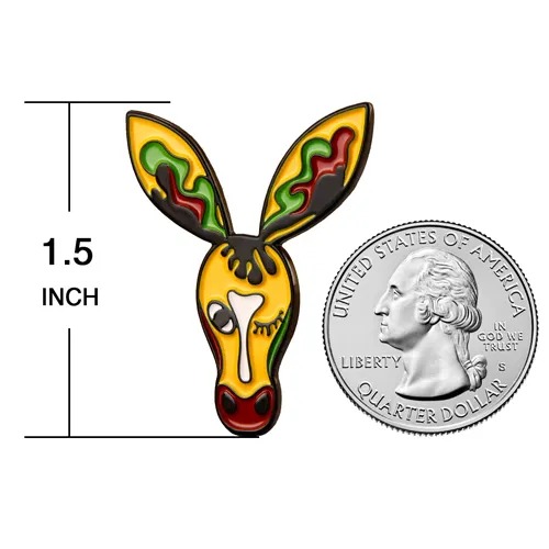  Drama Donkey Enamel Lapel Pin