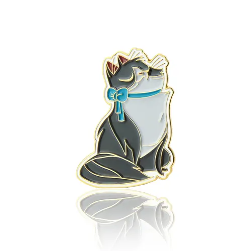Grey Cat Lapel Pin Grey Cat Lapel Pin