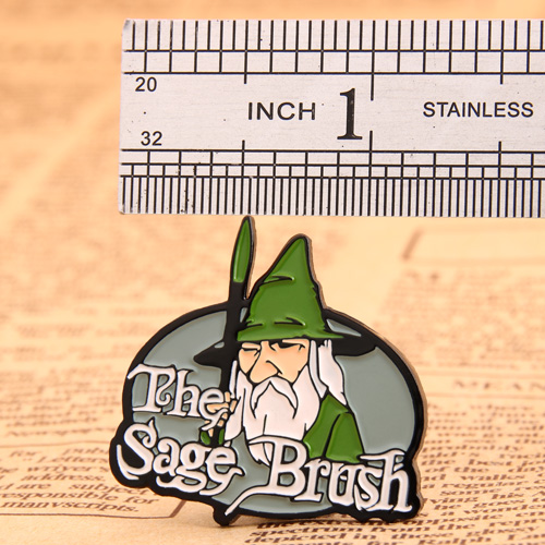 The sage brush enamel pins