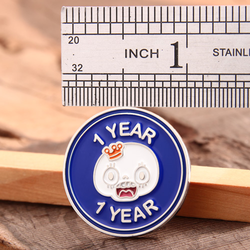 1 Year Ans Lapel Pins
