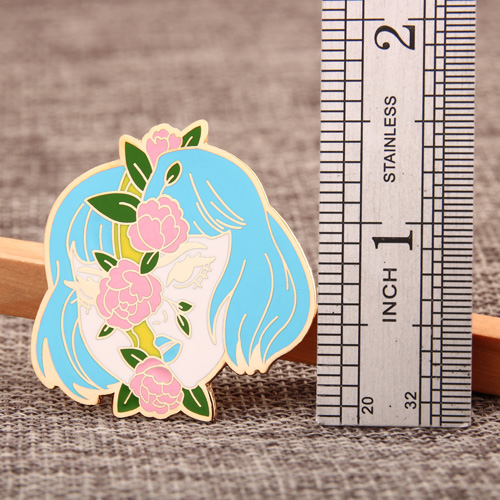 Grotesque Girl Lapel Pins