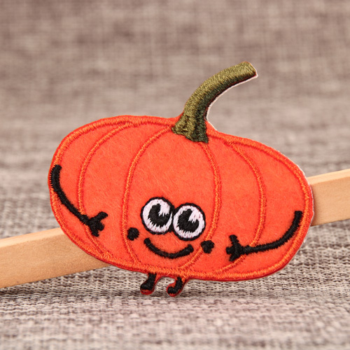 Pumpkin Embroidered Patches