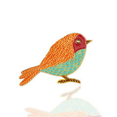 Colorful Bird Enamel Pins