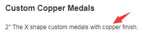 Custom Copper Medals