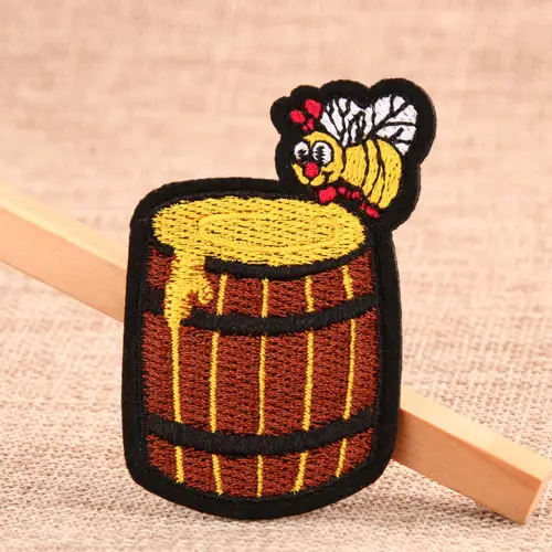 Wooden Barrel Custom Patches