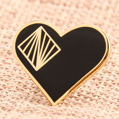 Heart Shape Custom Pins