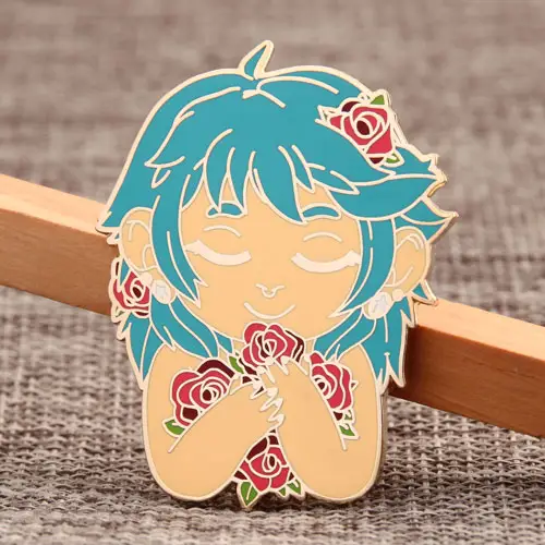 Flower Girl Custom Enamel Pins