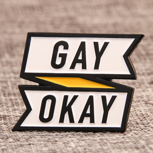 Gay Okay Enamel Pins