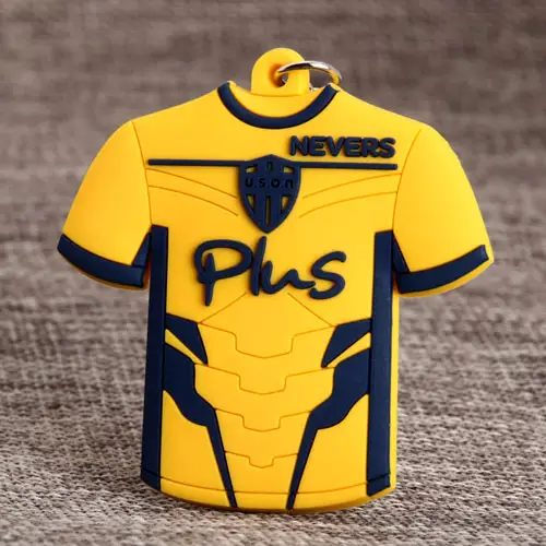 Yellow T-shirt PVC Keychain