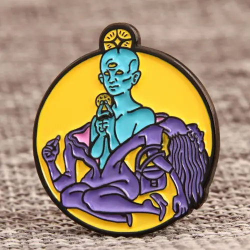 Three Eyes Monster Enamel Pins