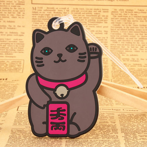 Lucky Cat PVC Luggage Tag