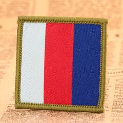 Tricolor Strip Woven Patches