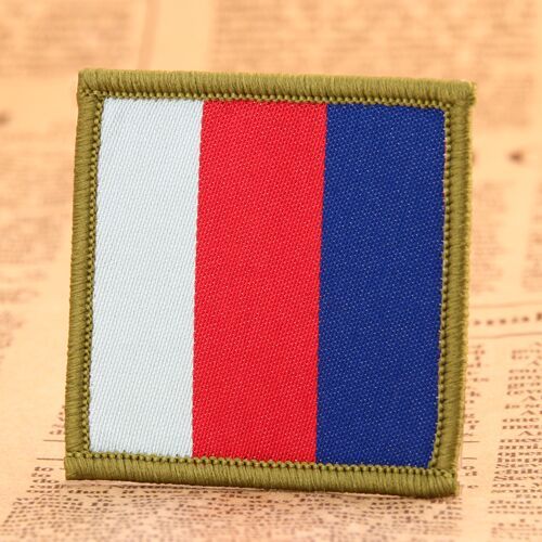 Tricolor Strip Woven Patches