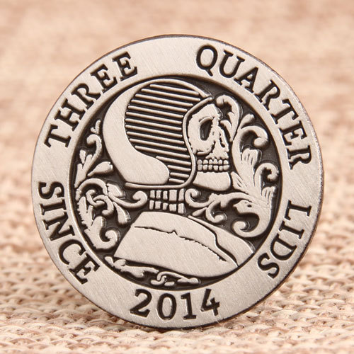 Three Quarter Lids Custom Pins