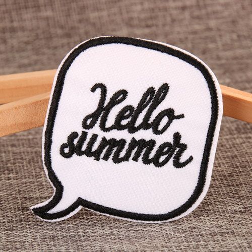 Hello Summer Embroidered Patches