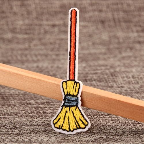 Broom Embroidered Patches