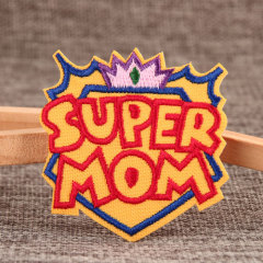 Super Mom Embroidered Patches