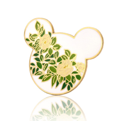 Hidden Mickey Camellia Flower Pins