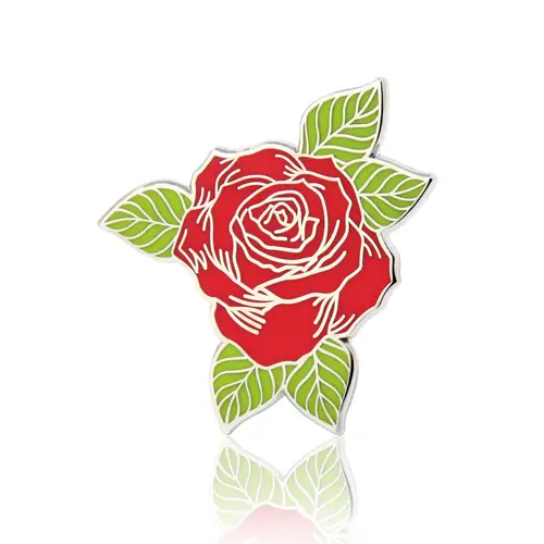 Rose Flower Lapel Pins