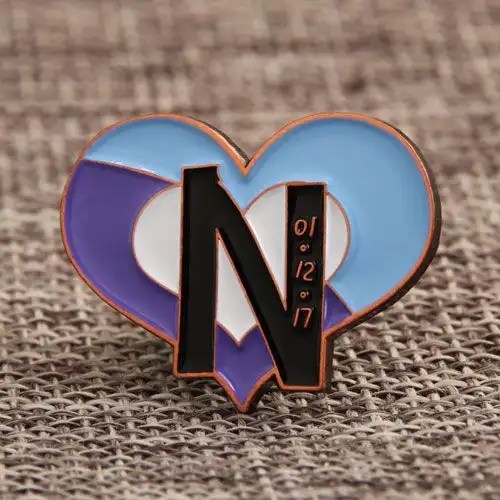 Unique Heart-Shape Lapel Pins