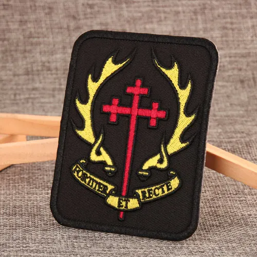 Cross Flame Cheap Patches
