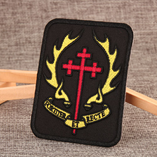 Cross Flame Cheap Patches